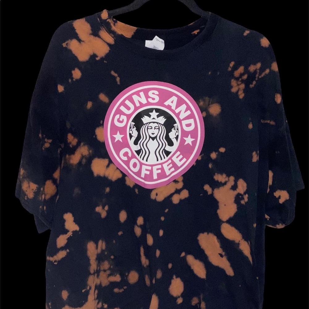 Guns and Cofee Oversized Tee